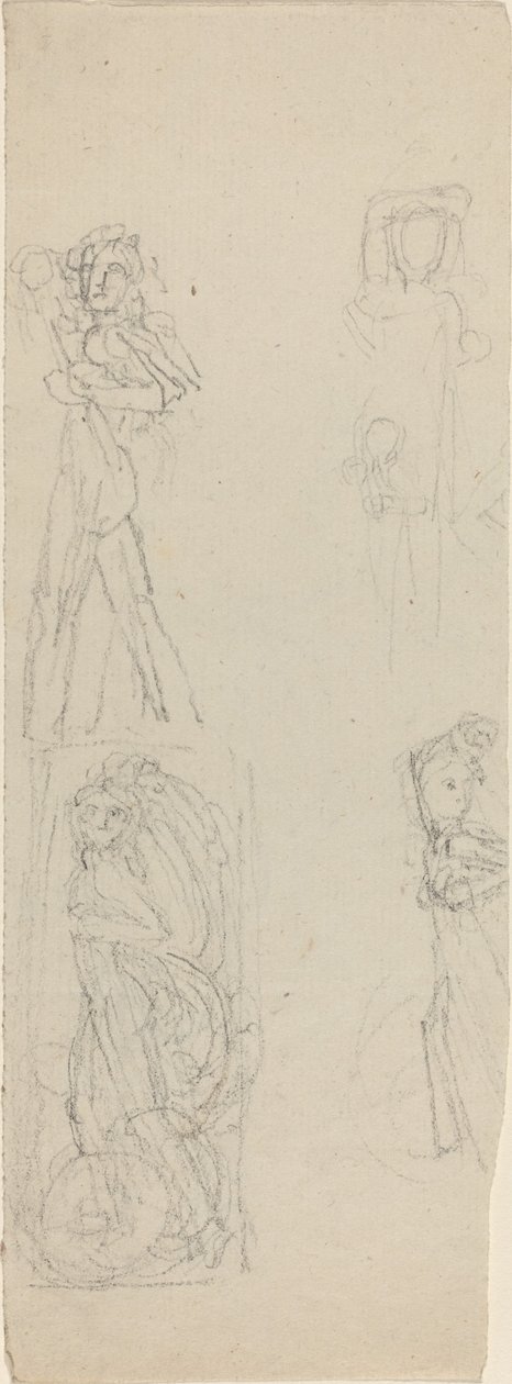 Foglio di studi [recto e verso] da John Flaxman