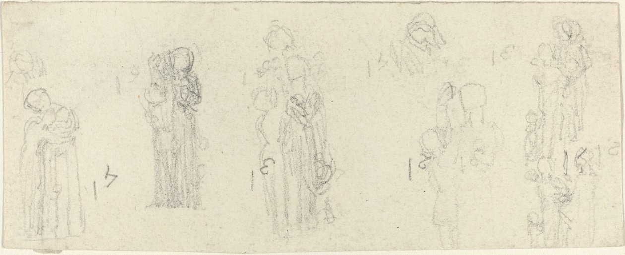 Foglio di studi [recto e verso] da John Flaxman