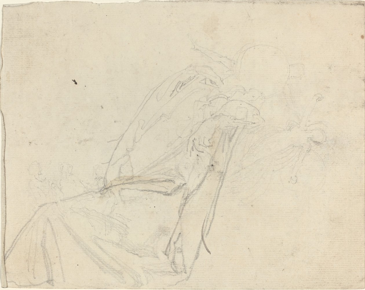 Foglio di studi [recto e verso] da John Flaxman