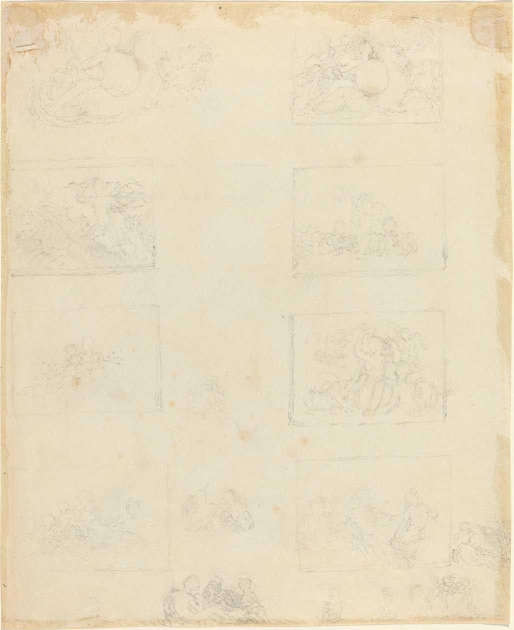 Foglio di Studi [recto e verso] da John Flaxman