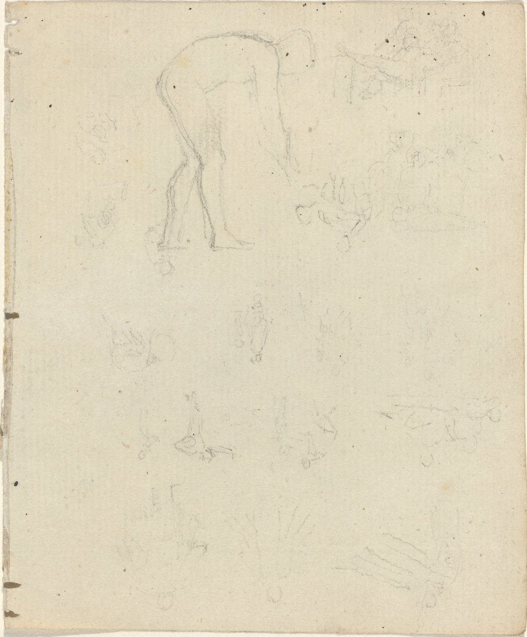 Foglio di studi [recto e verso] da John Flaxman
