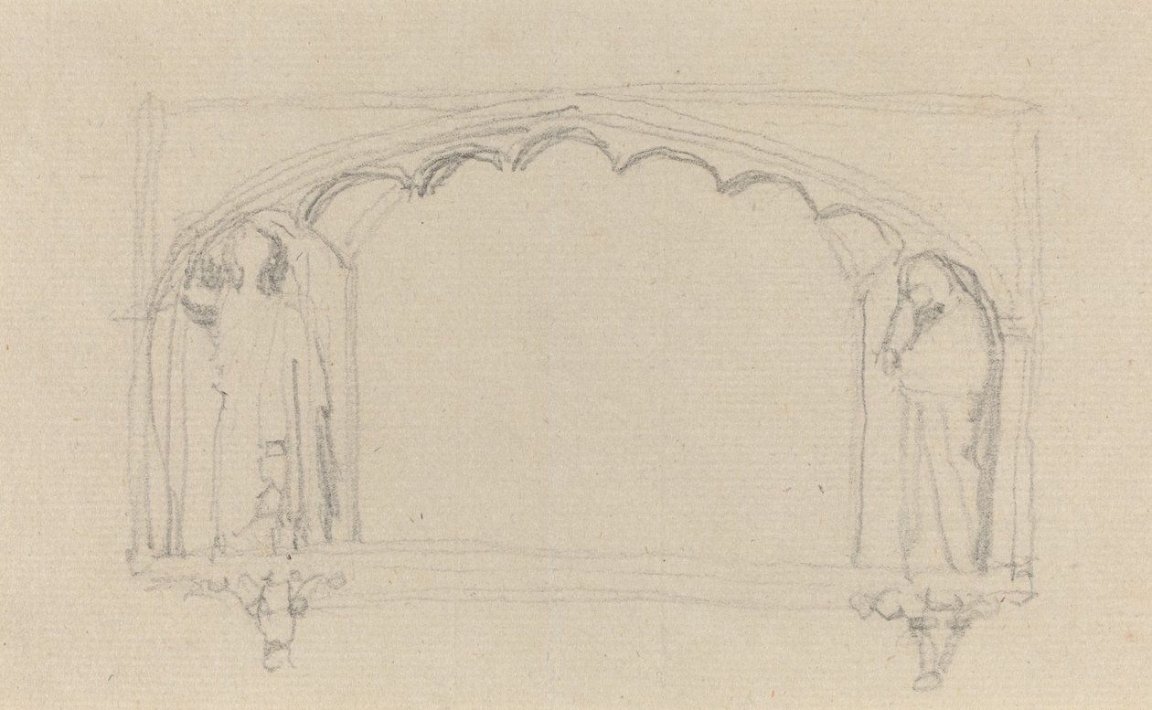 Schizzo per un Monumento Gotico (il Monumento Simcoe?) da John Flaxman