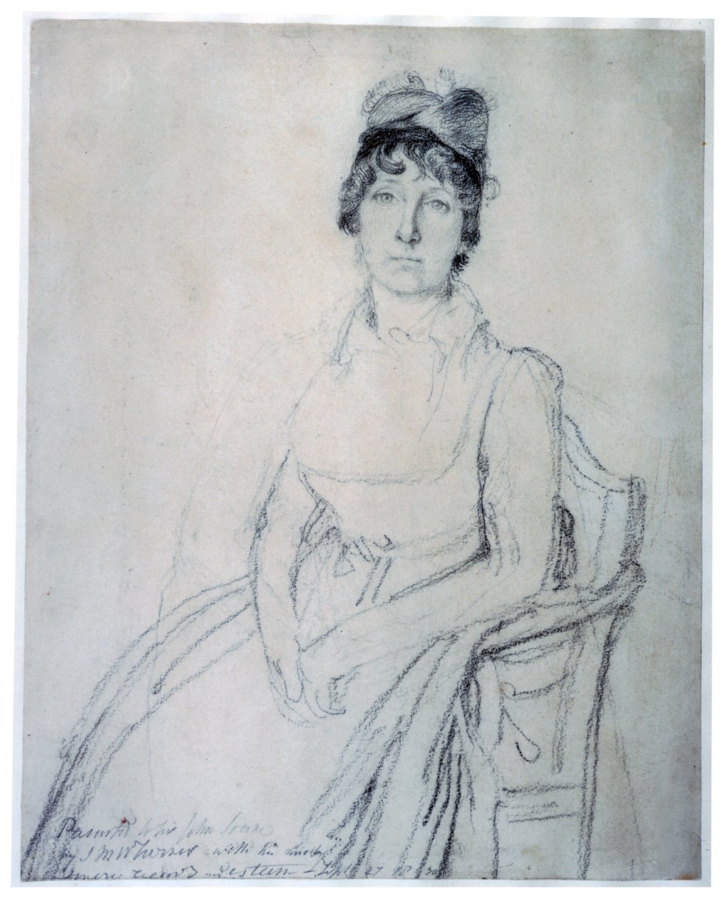 Schizzo di Eliza Soane, c.1800 da John Flaxman