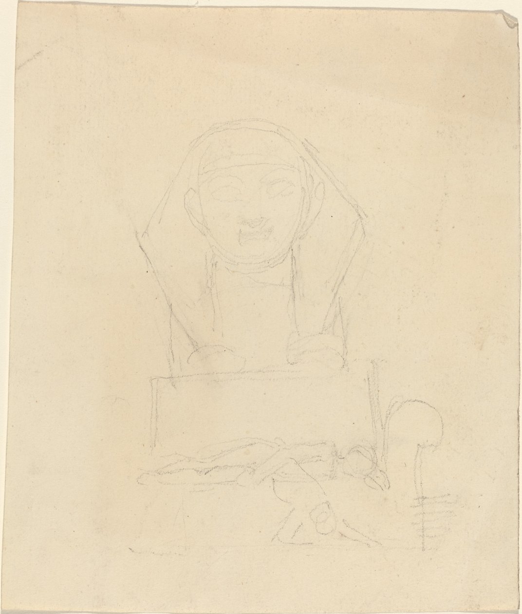 Sfinge con figure reclinate in primo piano da John Flaxman
