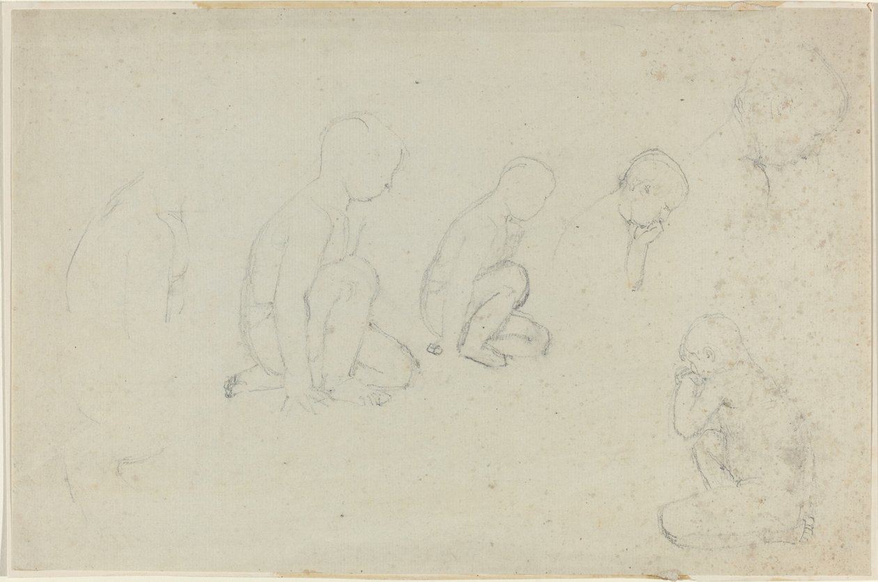 Studi di un Ragazzo Inginocchiato da John Flaxman