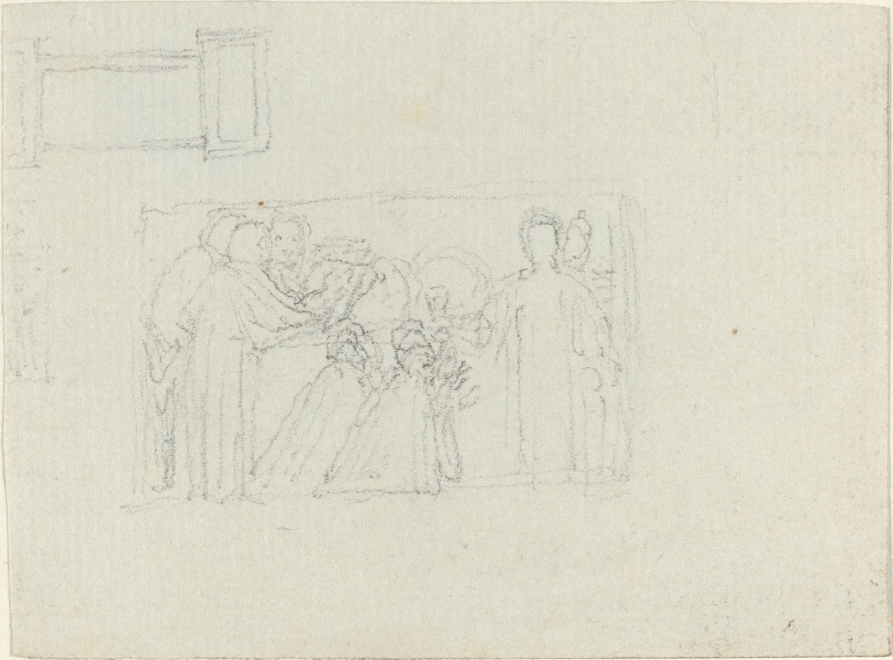 Studio per un Monumento a un Ecclesiastico [recto e verso] da John Flaxman