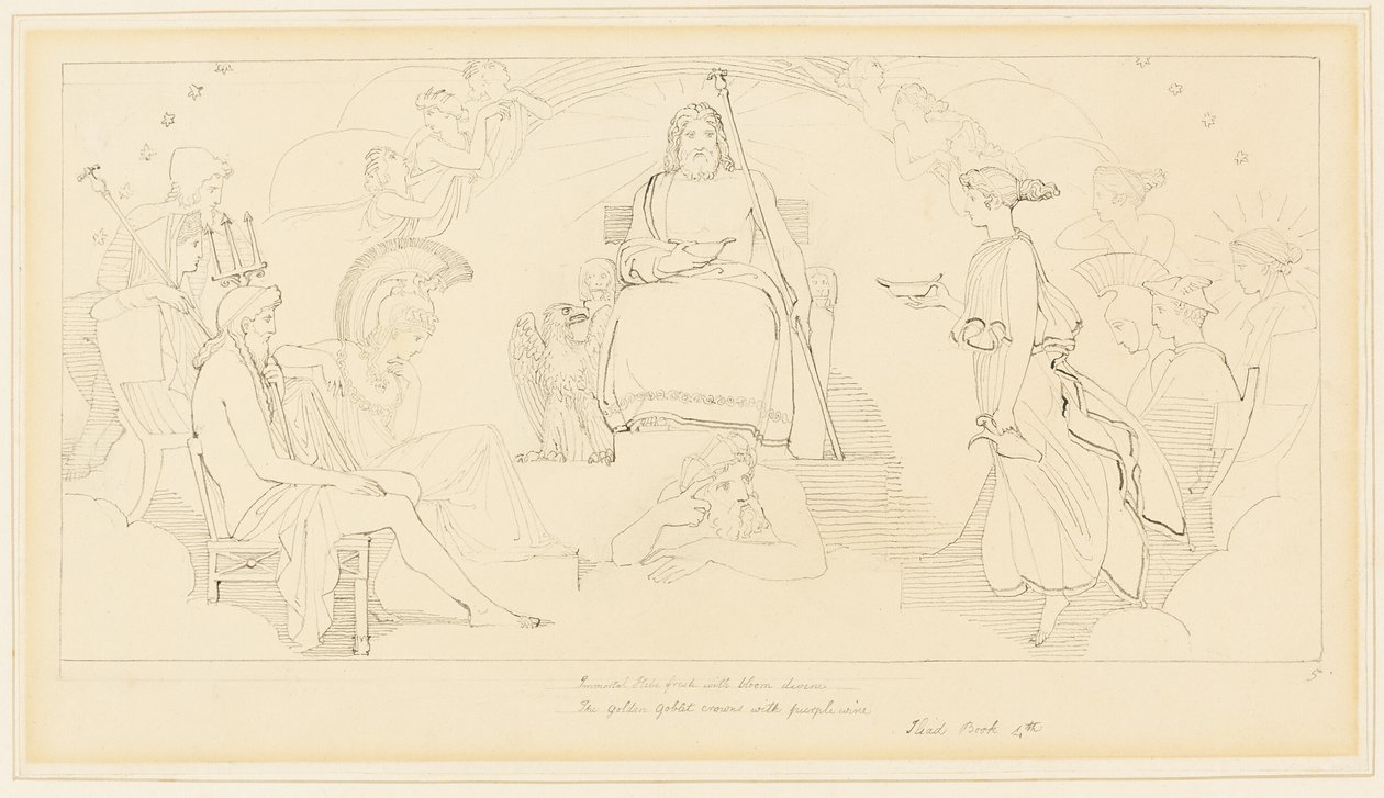 Il Consiglio degli Dei da John Flaxman