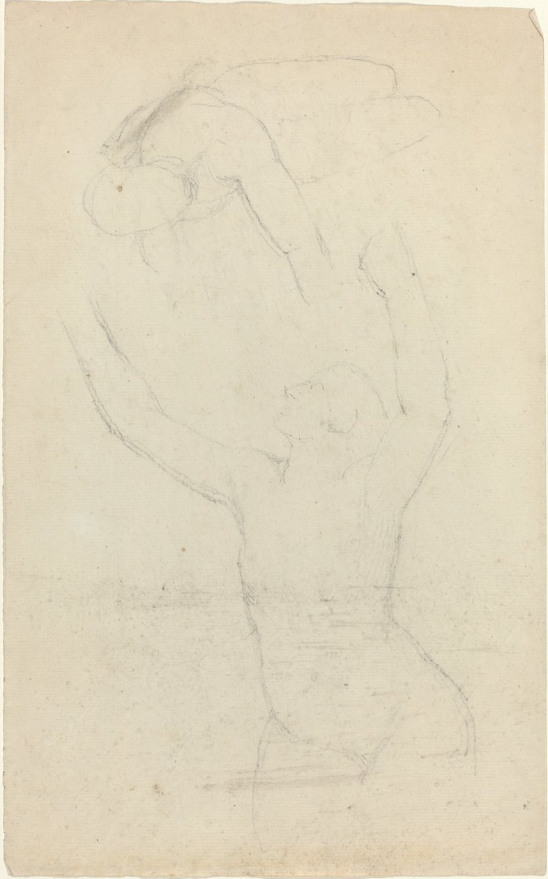 Due figure in volo che si tendono la mano da John Flaxman