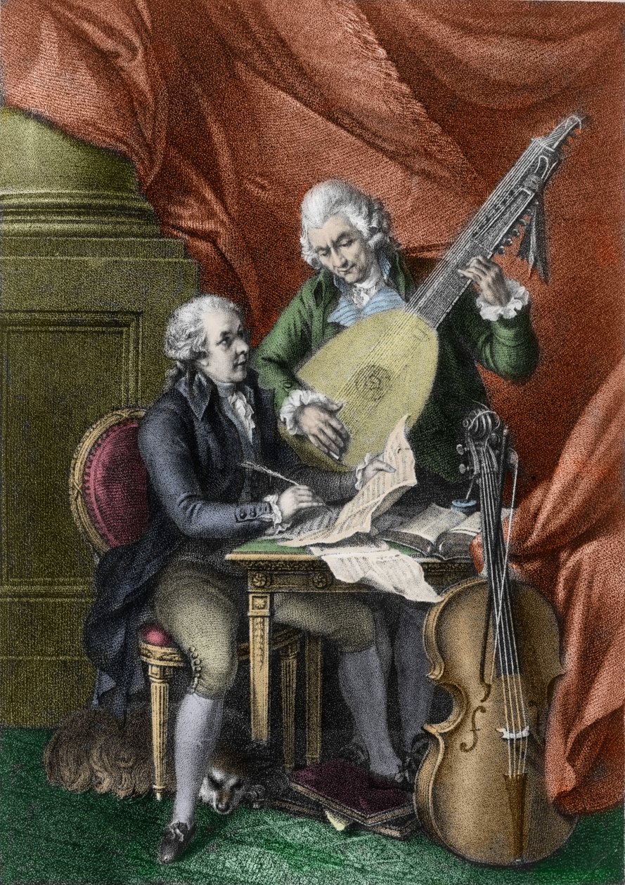 Wolfgang Amadeus Mozart e Franz Joseph Haydn da John Francis Rigaud