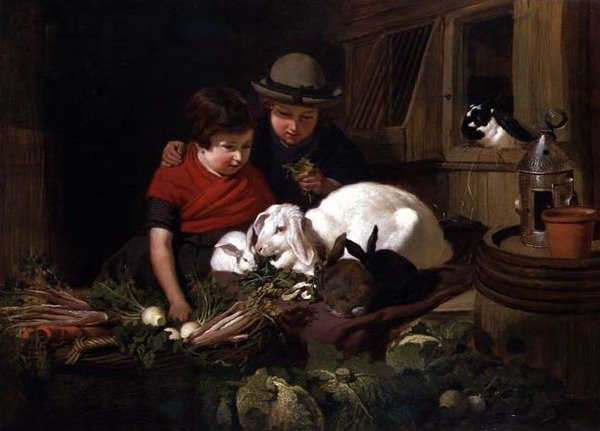Amatori di conigli da John Frederick Herring Senior