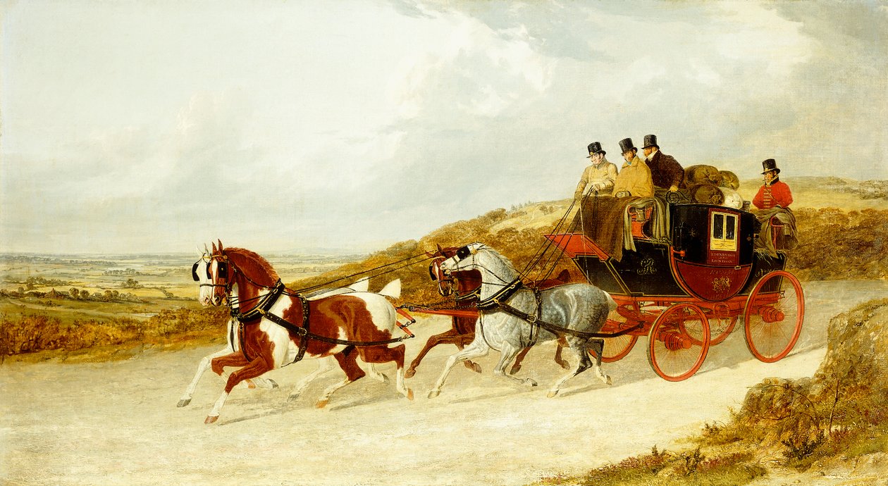 La posta reale di Edimburgo e Londra, 1838 da John Frederick Herring Senior