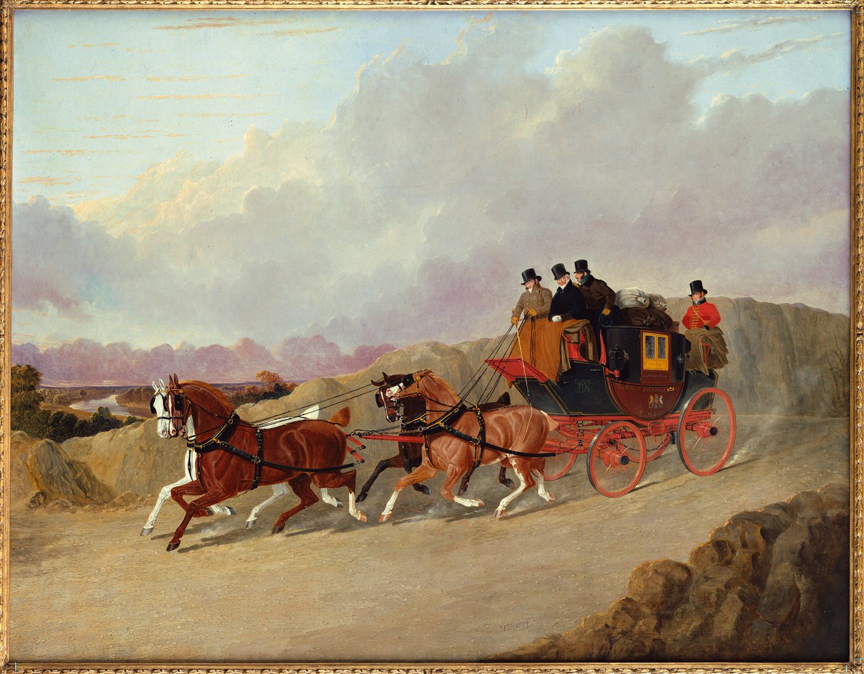 La carrozza postale reale da Edimburgo a Londra da John Frederick Herring Senior
