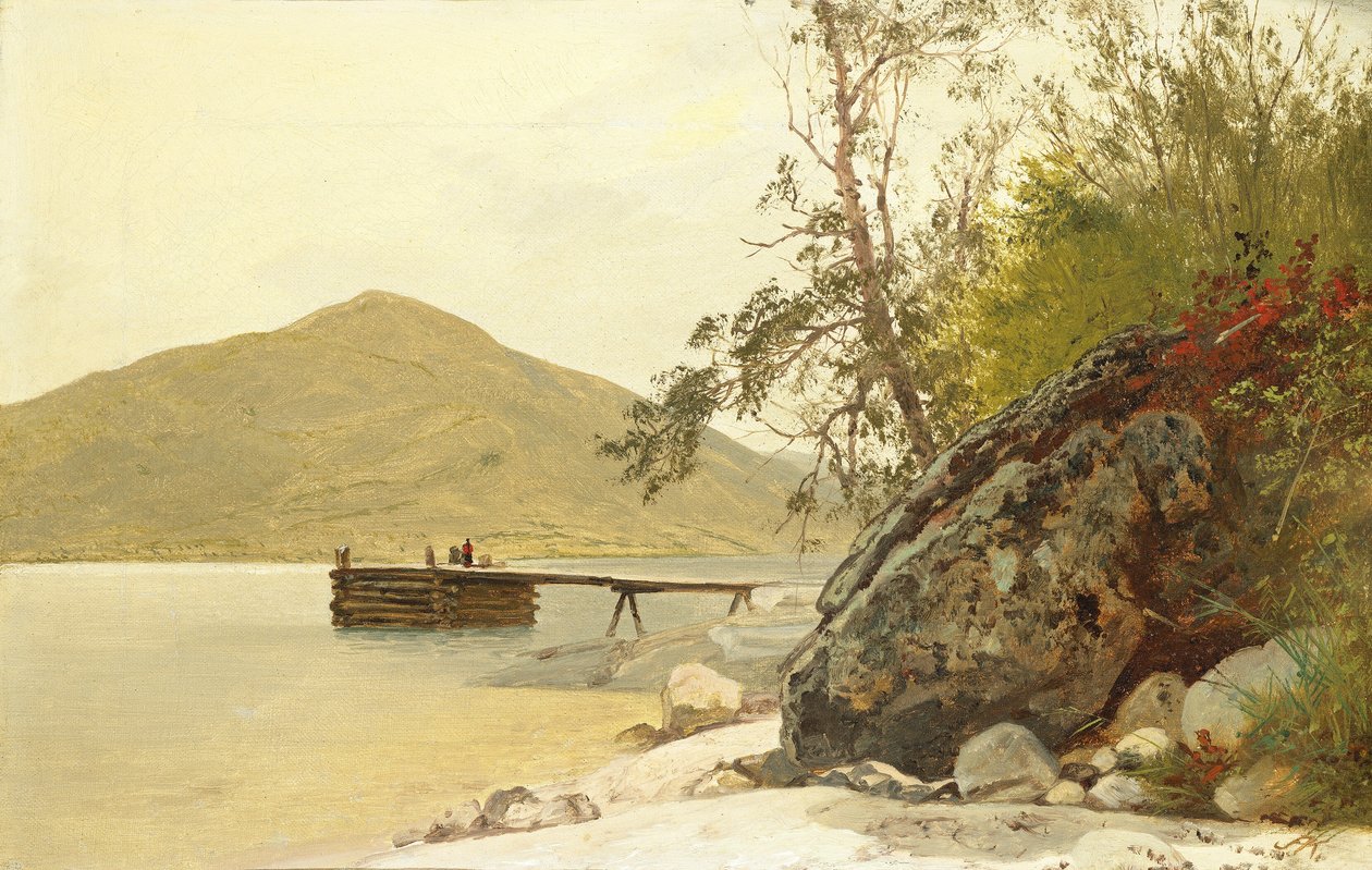 Sbarco a Sabbath Day Point, c. 1853 da John Frederick Kensett