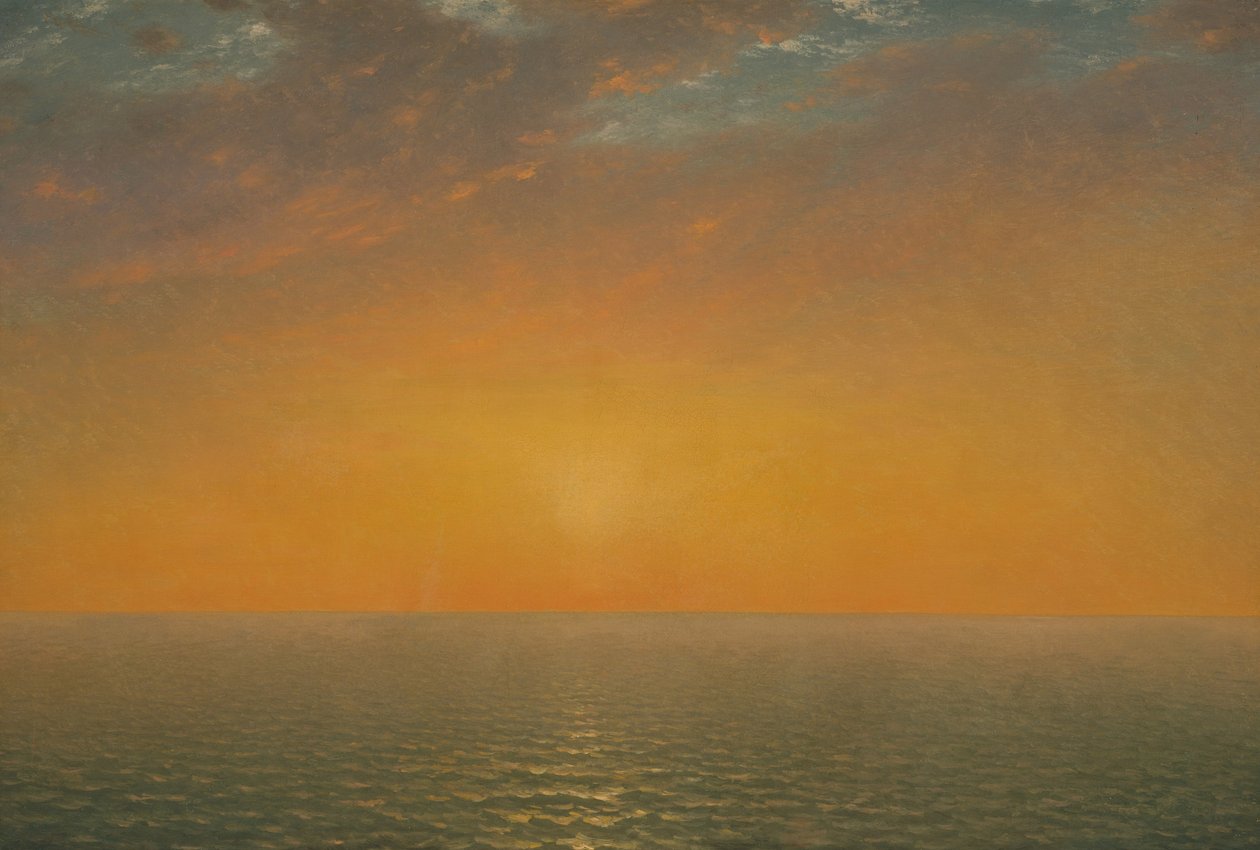 Tramonto sul mare da John Frederick Kensett