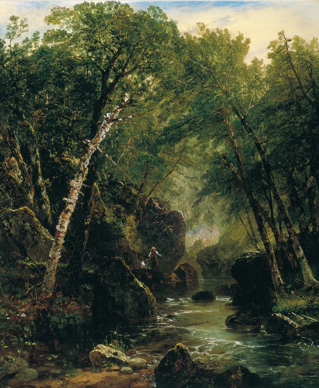 Pescatore di trote da John Frederick Kensett