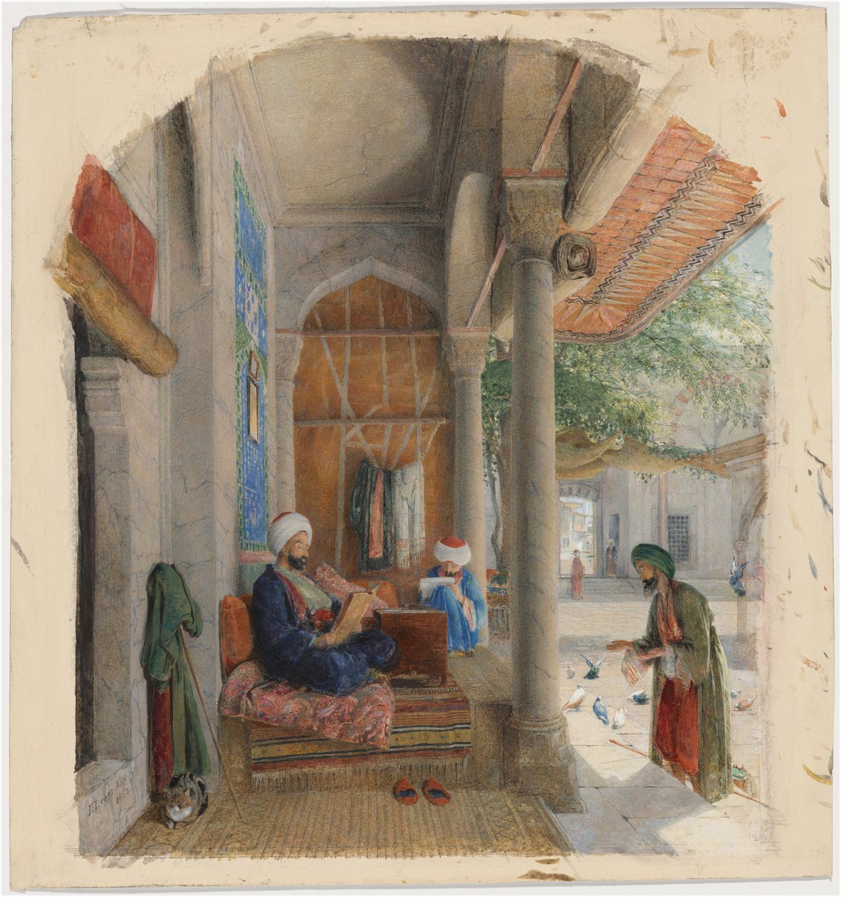 Un fachir davanti alla porta di una moschea, Costantinopoli da John Frederick Lewis