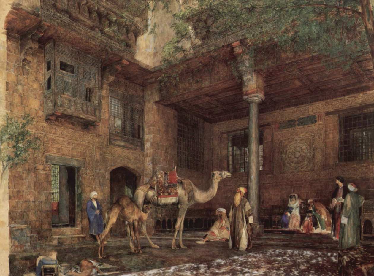 Cortile della Casa del Pittore, Il Cairo da John Frederick Lewis