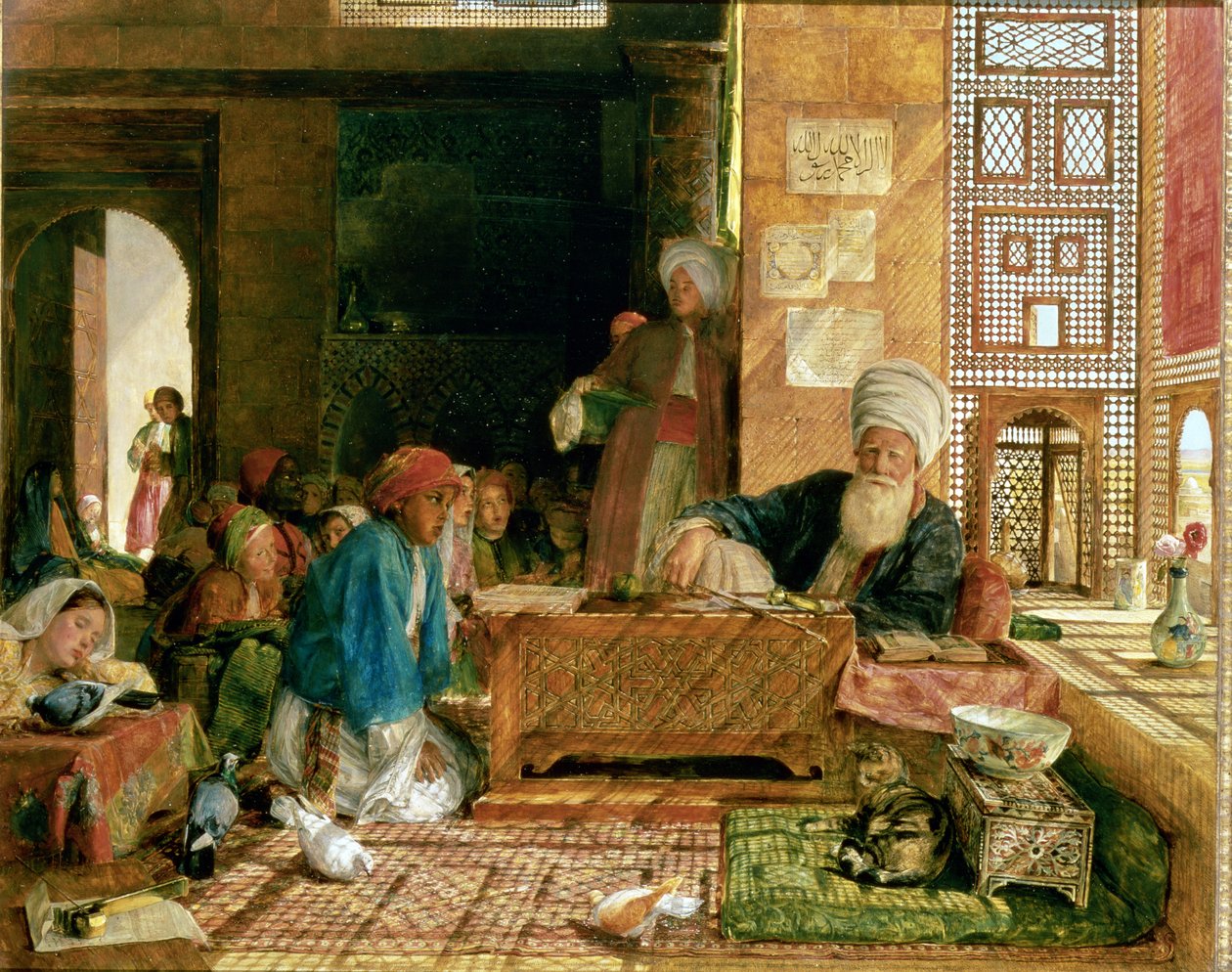 Interno di una scuola, Il Cairo da John Frederick Lewis
