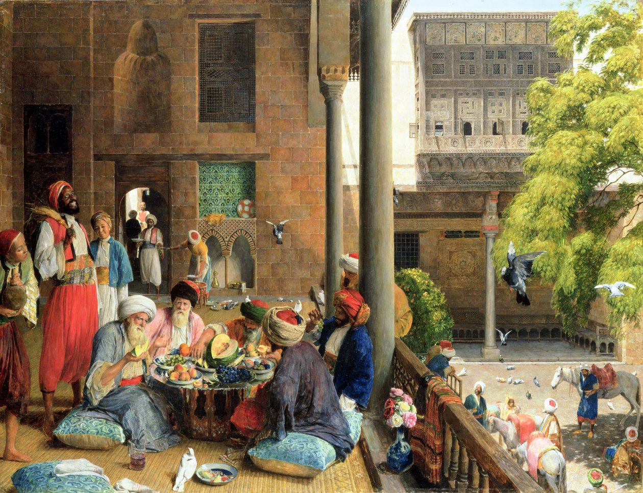 Il pasto di mezzogiorno, Il Cairo da John Frederick Lewis