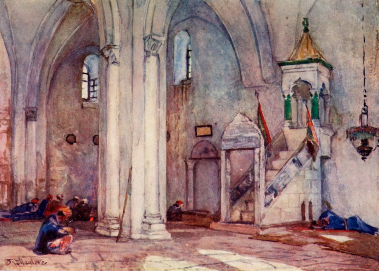 Interno della moschea a Samaria, 1902 da John Fulleylove