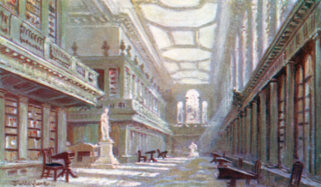 Interno della biblioteca dell