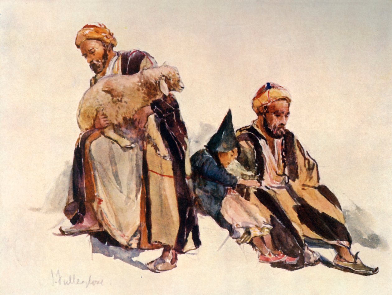 Pastori siriani e pastorello, 1902 da John Fulleylove