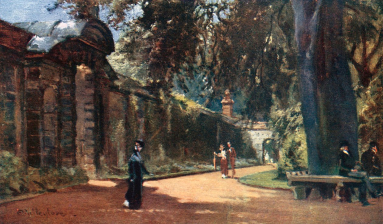 Il giardino botanico (litografia a colori) da John Fulleylove