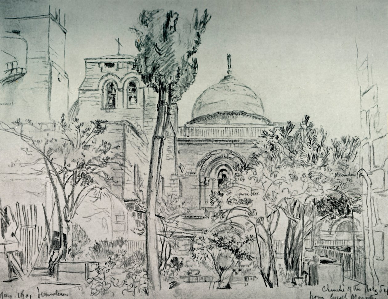 La Chiesa del Santo Sepolcro dal Giardino del Monastero Greco da John Fulleylove