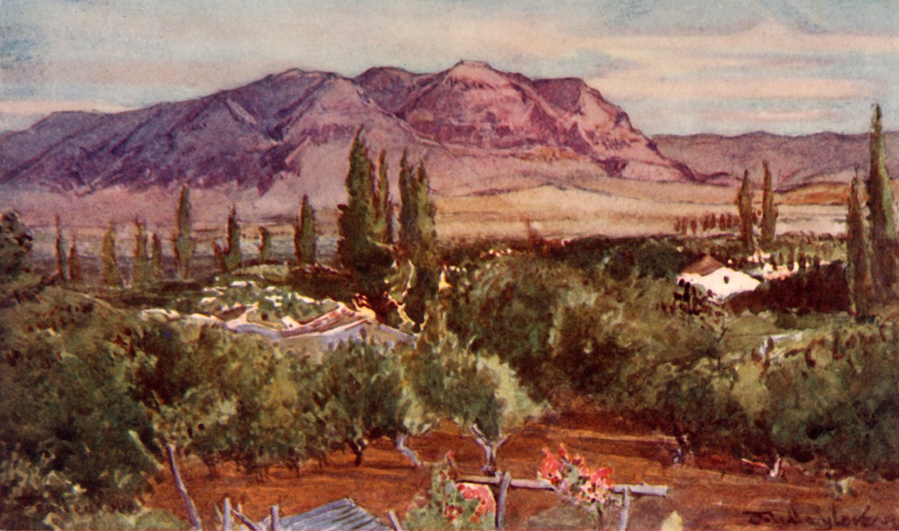 Il monte della tentazione da Gerico da John Fulleylove