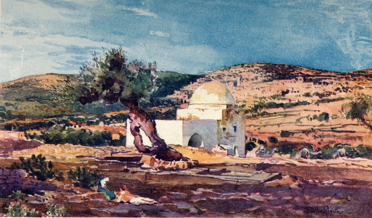 La tomba di Rachele sulla strada da Gerusalemme a Hebron, 1902 da John Fulleylove