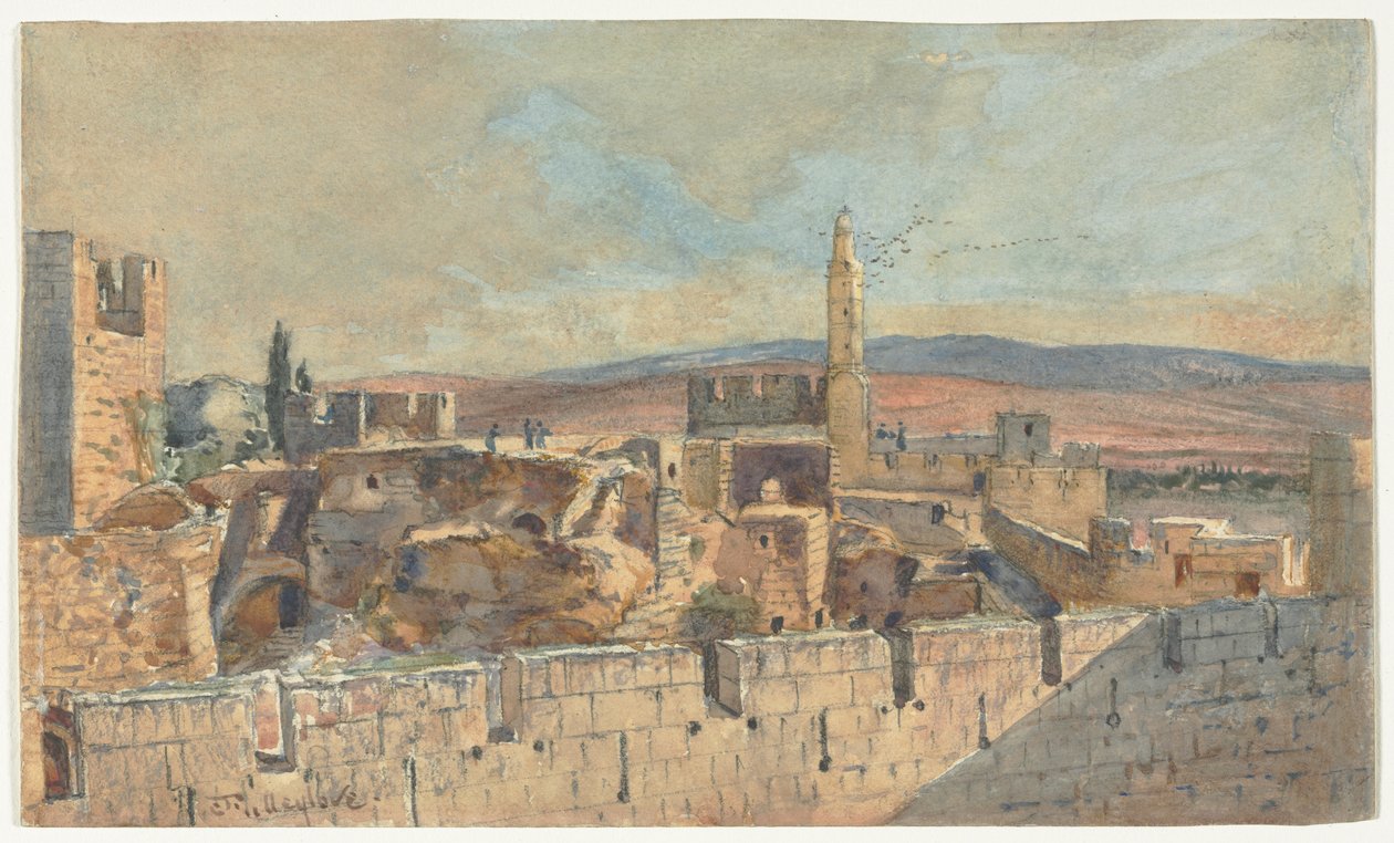 Veduta della città vecchia di Gerusalemme da John Fullylove