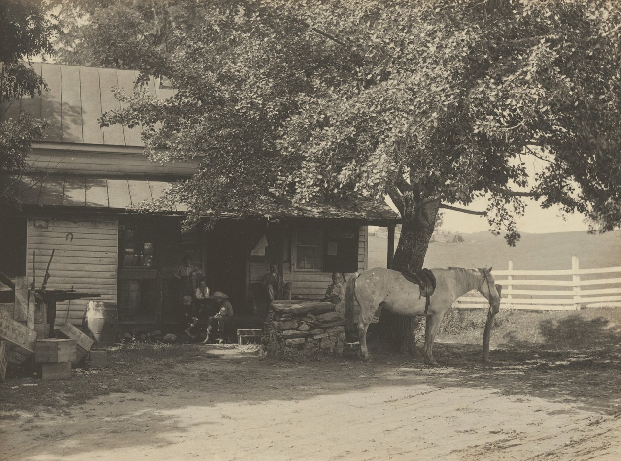 Negozio di campagna e ufficio postale, 1890-1900 (foto) da John G. Bullock