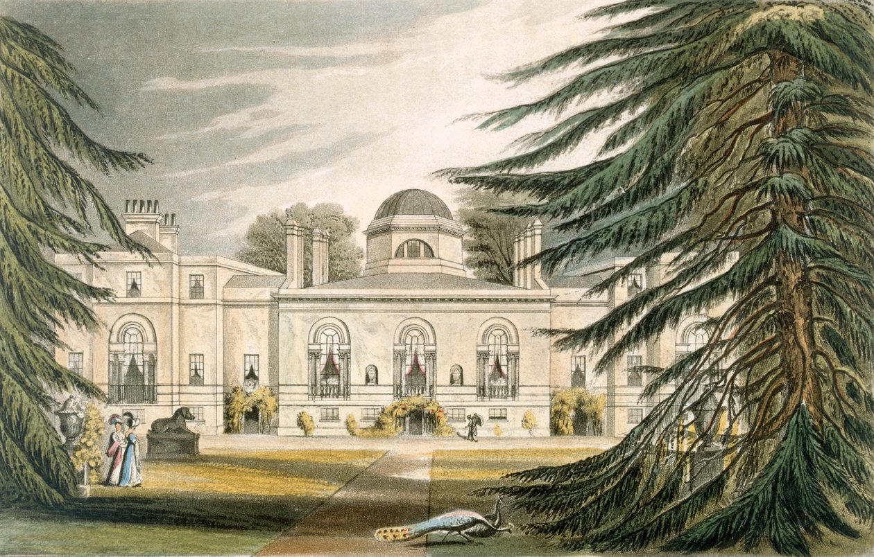 Facciata del giardino della Chiswick House da John Gendall