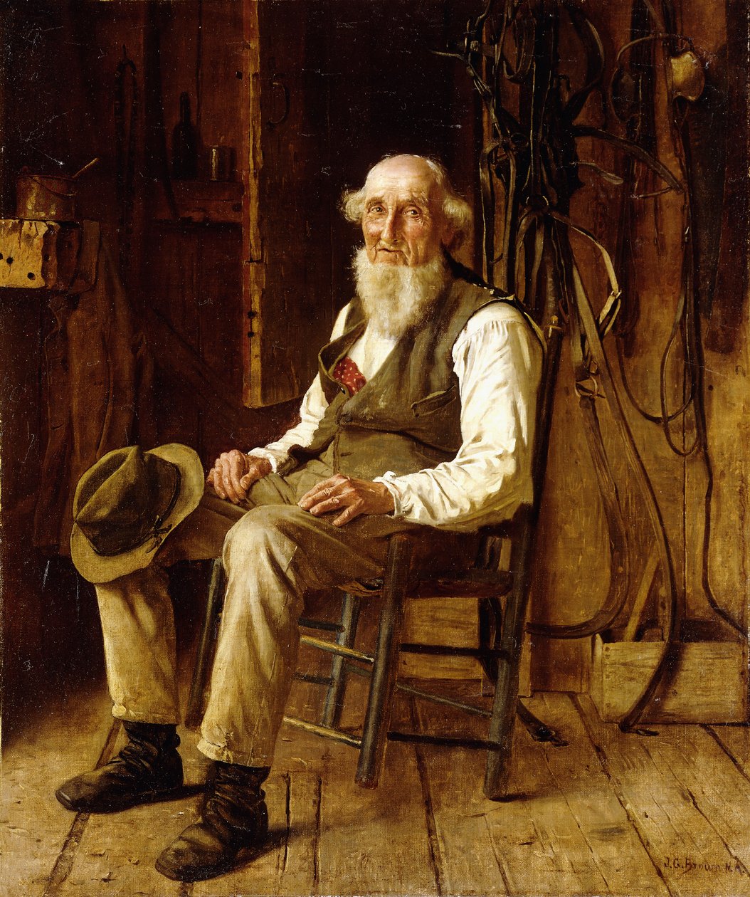 Un momento di contemplazione da John George Brown