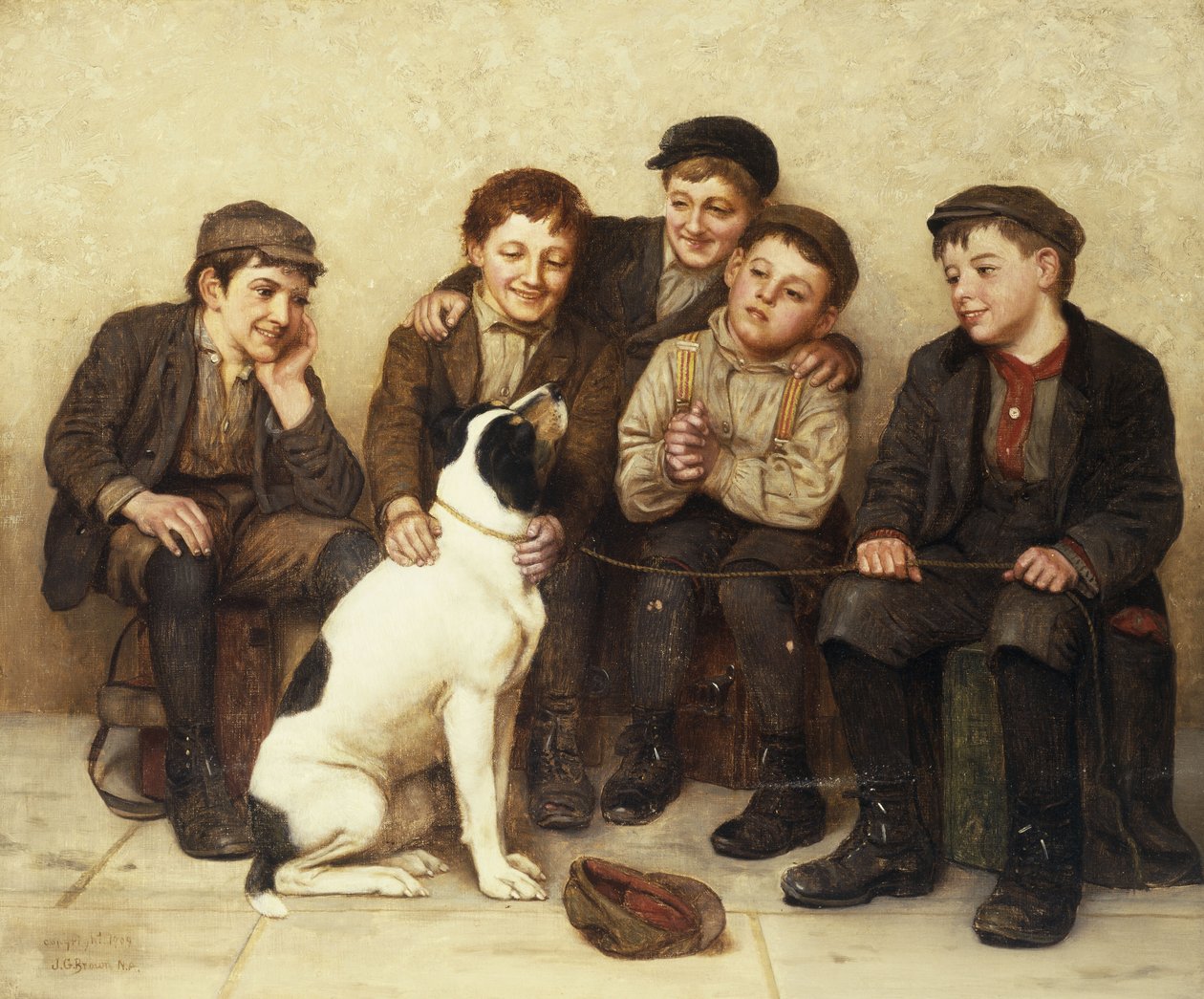 In Buone Mani, 1909 da John George Brown