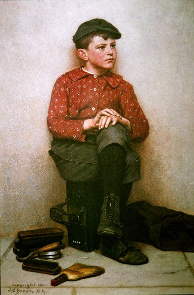 Lustrascarpe, New York da John George Brown