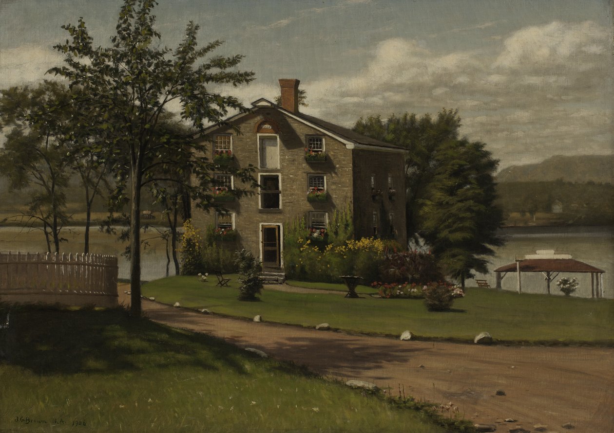 Casa di pietra, Larrabees Point, Vermont, 1906 da John George Brown