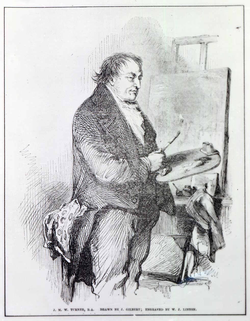 Joseph Mallord William Turner, inciso da W.J. Linton, c.1837 da John Gilbert