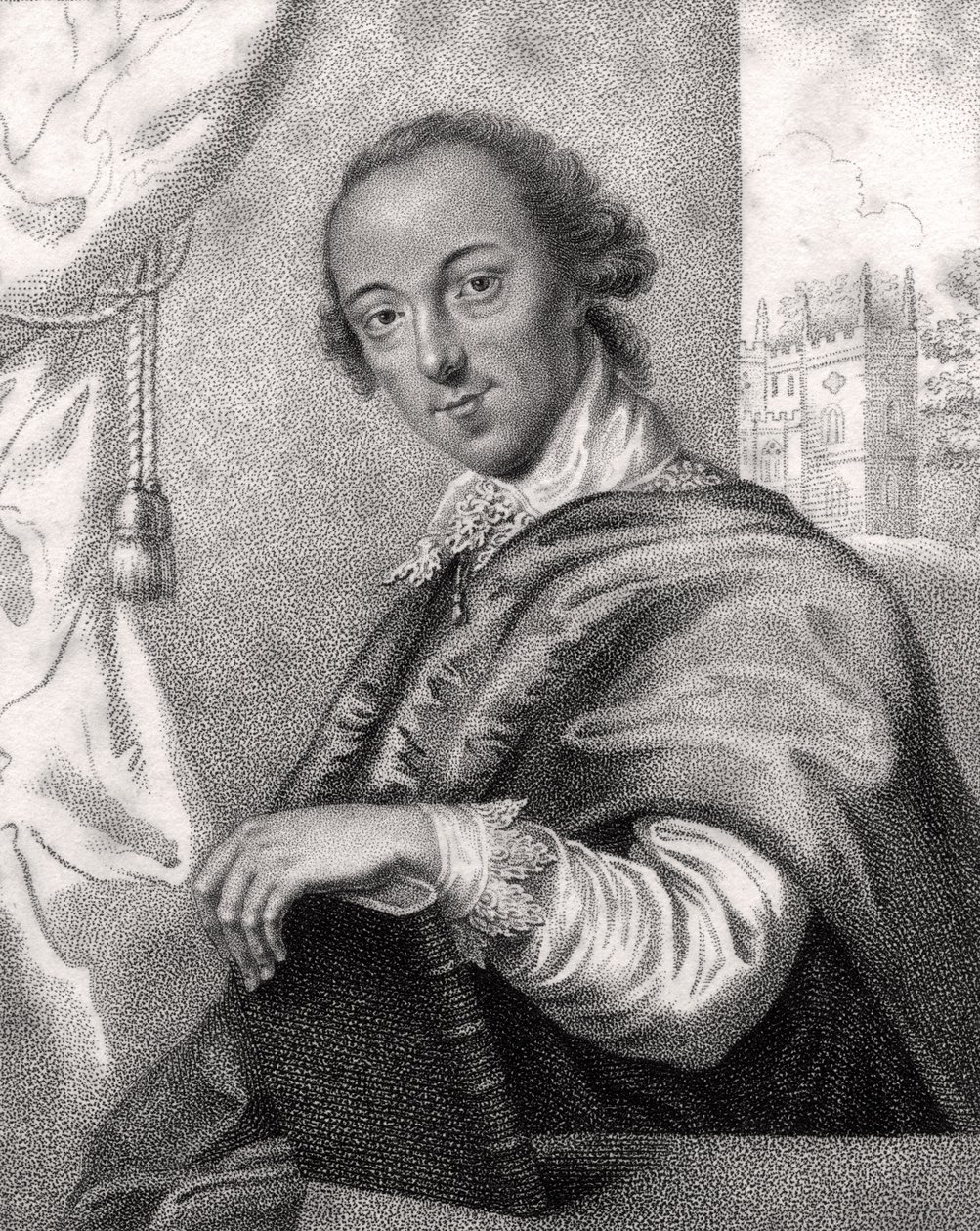 Horace Walpole, incisione di Bocquet, da 