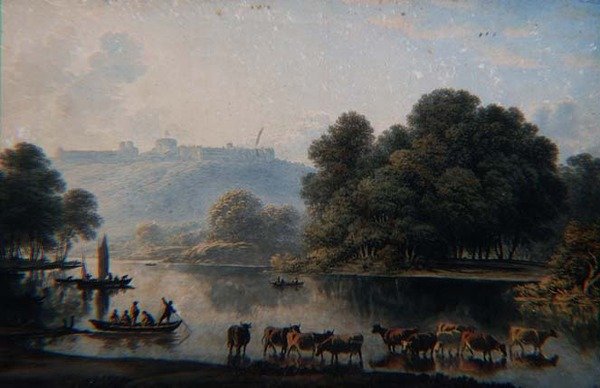 Veduta del Castello di Windsor dal Tamigi da John Glover