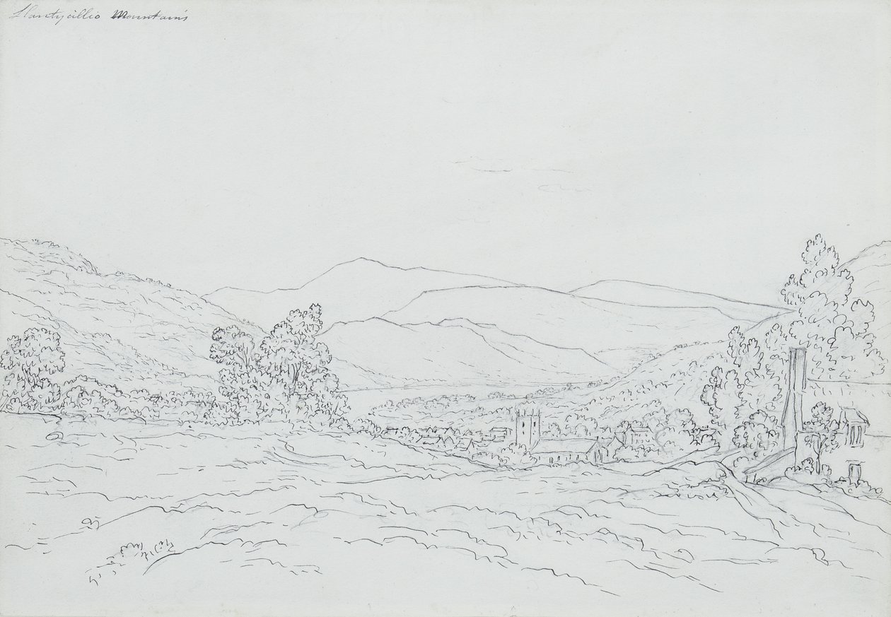 Montagna di Llantysilio, Galles da John Glover