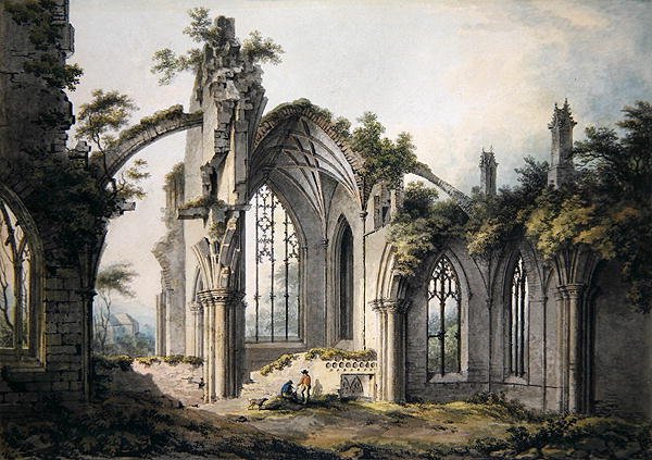 Abbazia di Melrose da John Glover