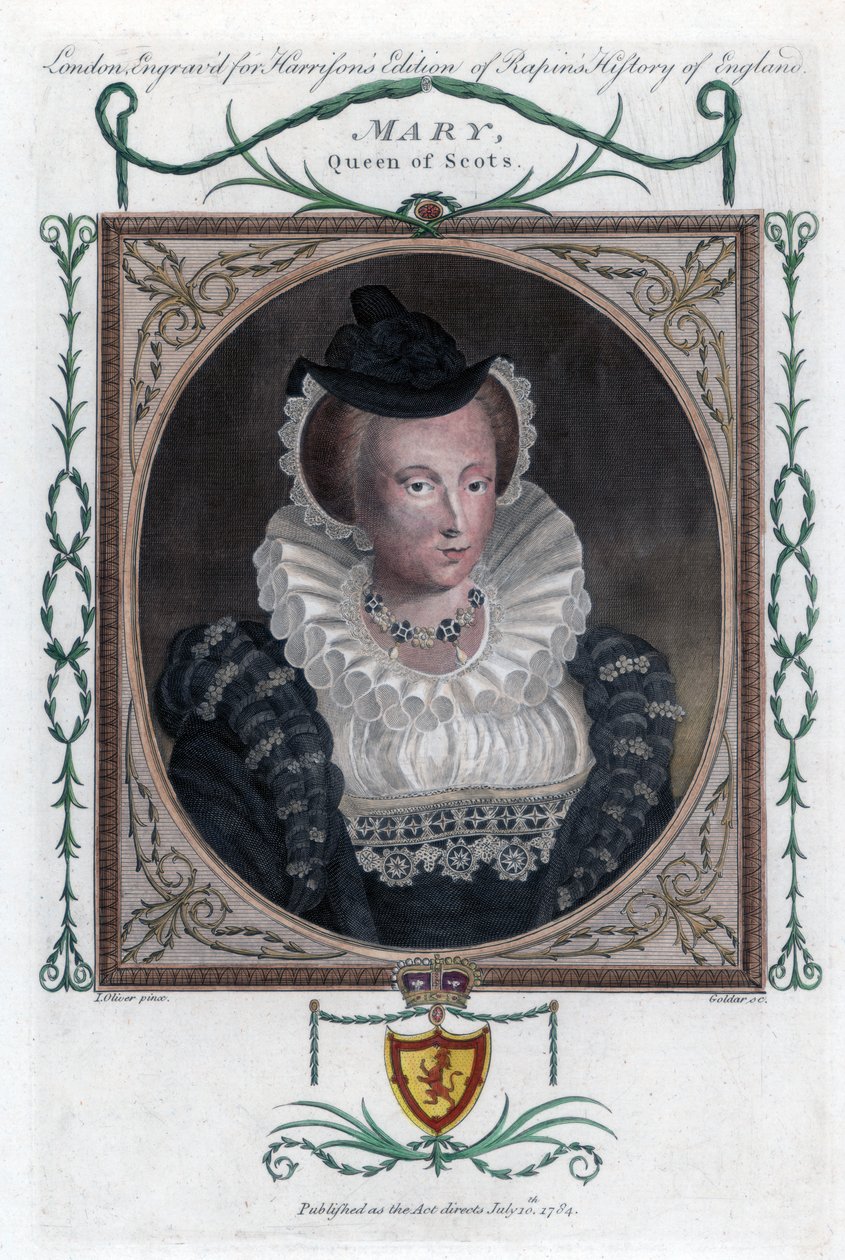 Maria I di Scozia, popolarmente conosciuta come Maria, Regina di Scozia, 1794 da John Goldar
