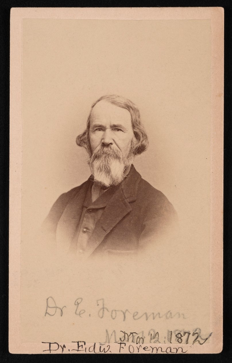 Ritratto del Dr. Edward R. Foreman 1808-1885, 12 marzo 1872 da John Goldin