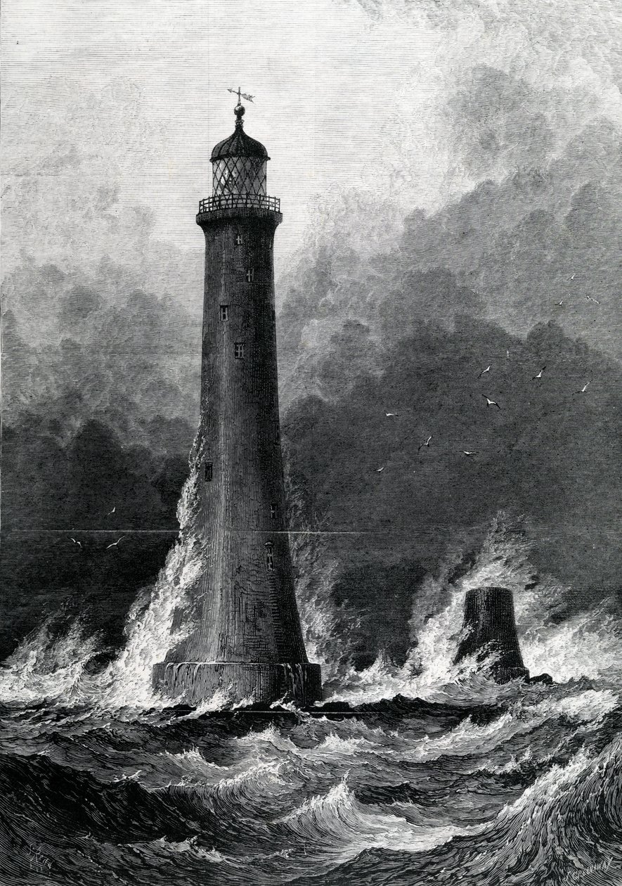 Il Nuovo Proposto Faro di Eddystone, illustrazione da 