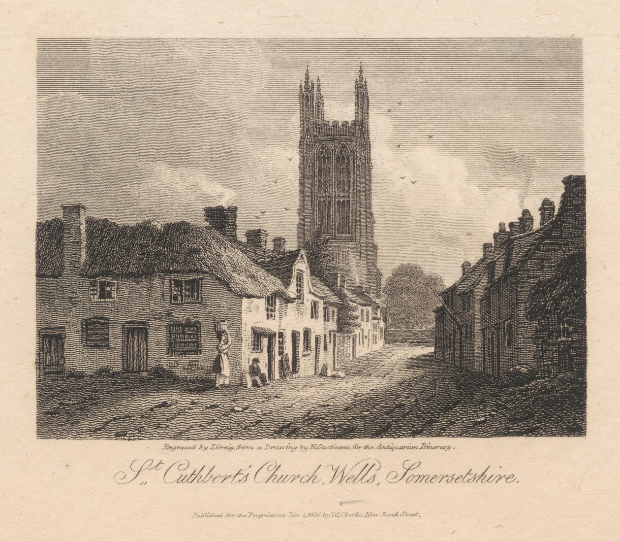 Chiesa di San Cuthbert, Wells, Somersetshire da John Greig