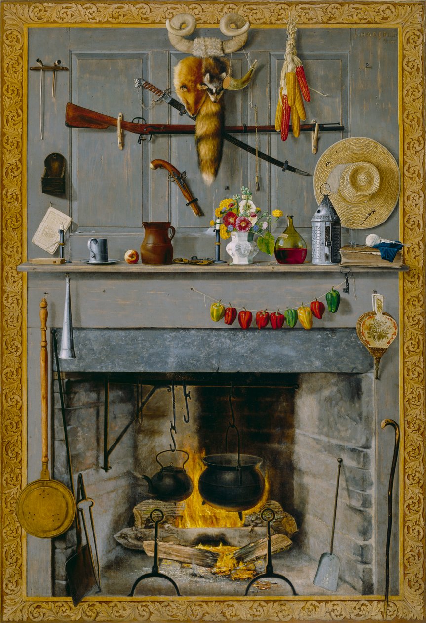 Il focolare della nonna, 1890 da John Haberle