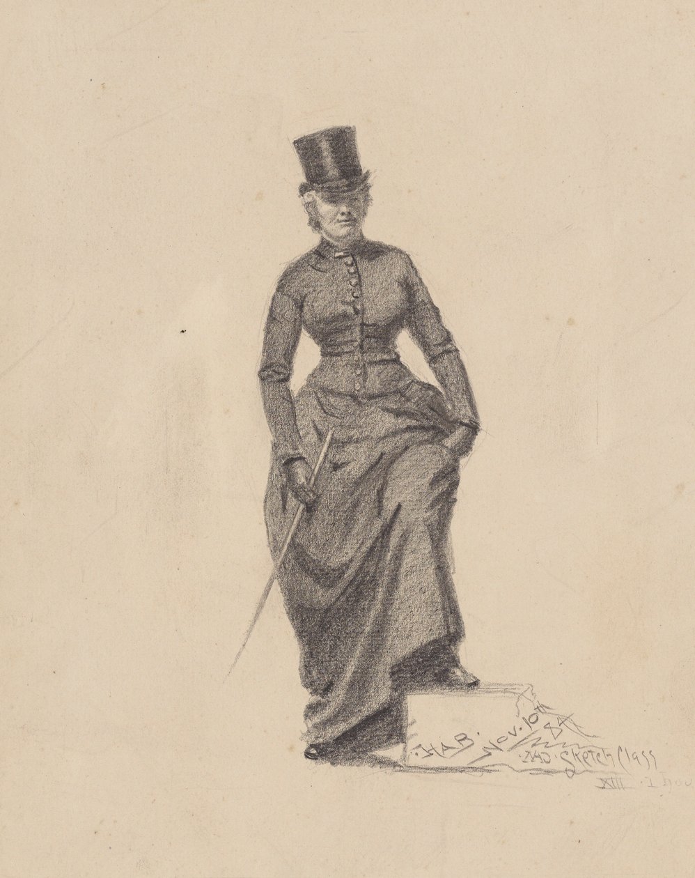 Signora con frustino da John Haberle