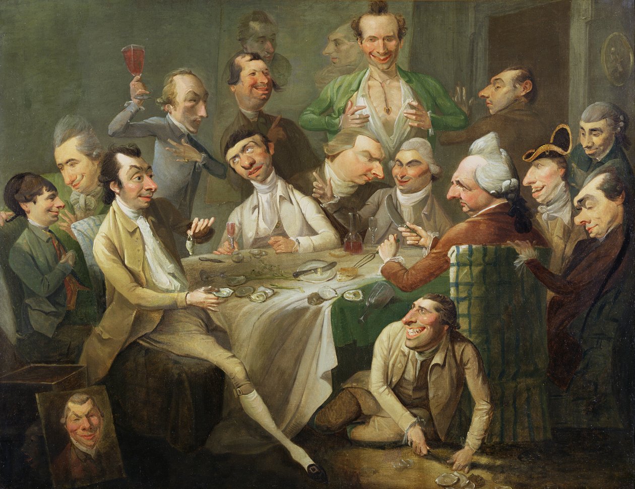 Un gruppo di caricature, c.1776 da John Hamilton Mortimer