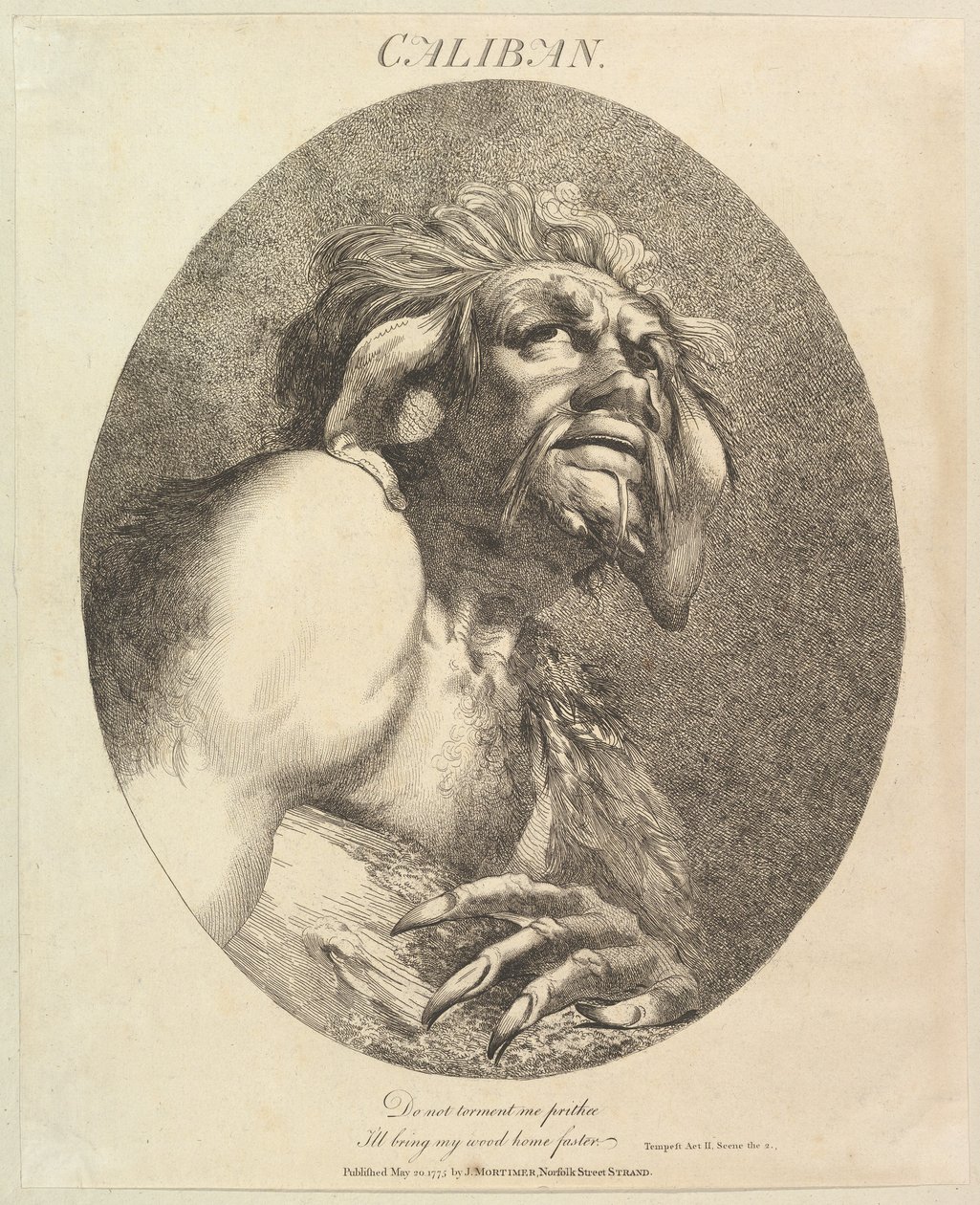 Caliban Dodici personaggi di Shakespeare da John Hamilton Mortimer